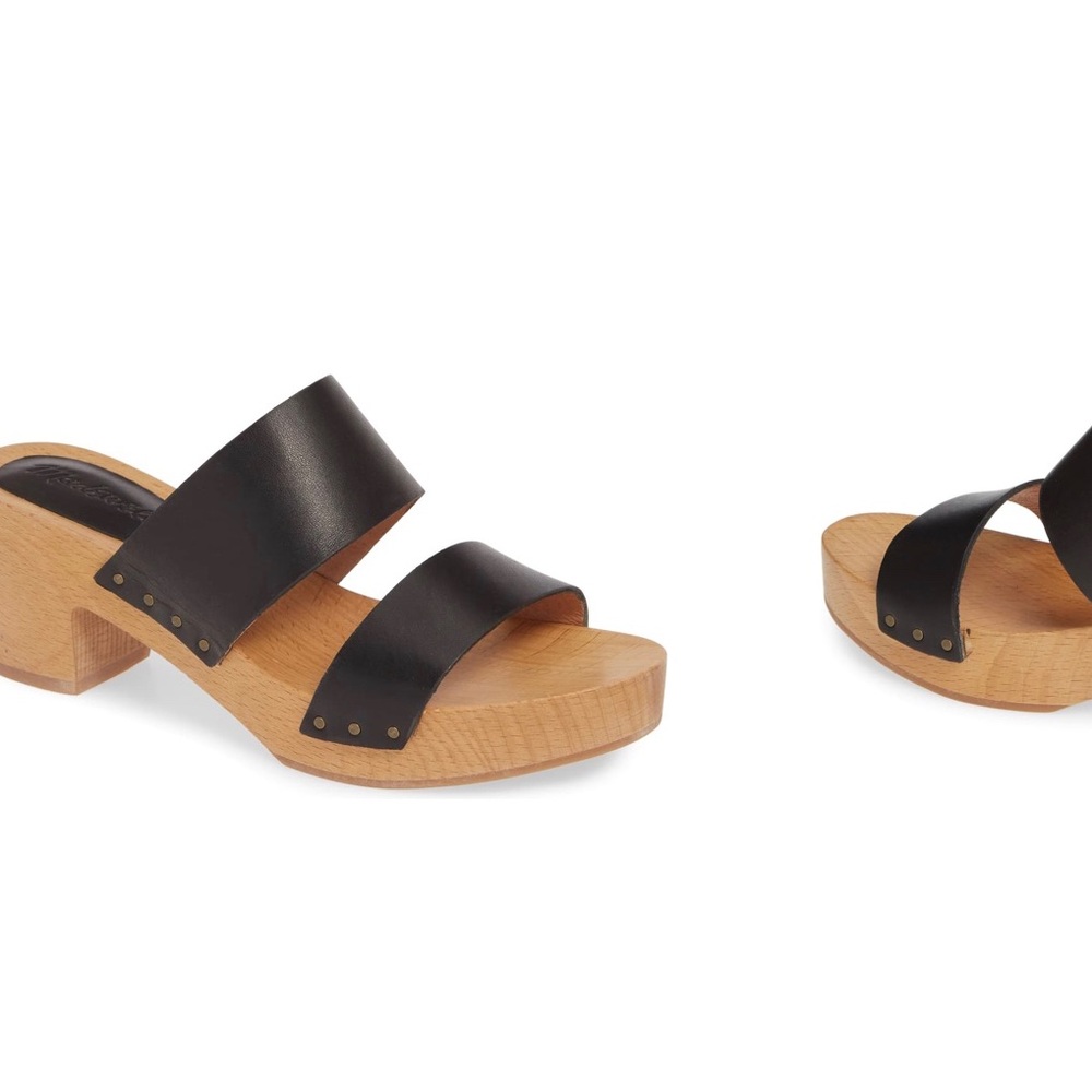 Madewell Black Clara Clogs - Size 7